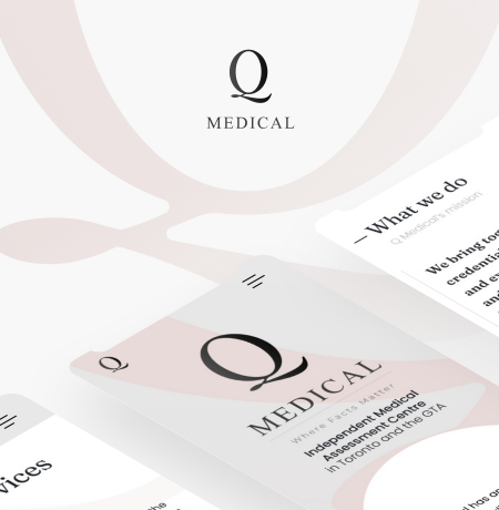 website design for an independent medical assessment centre in Toronto