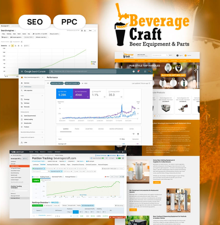 Home brewing and beer equipment e-store marketing Toronto