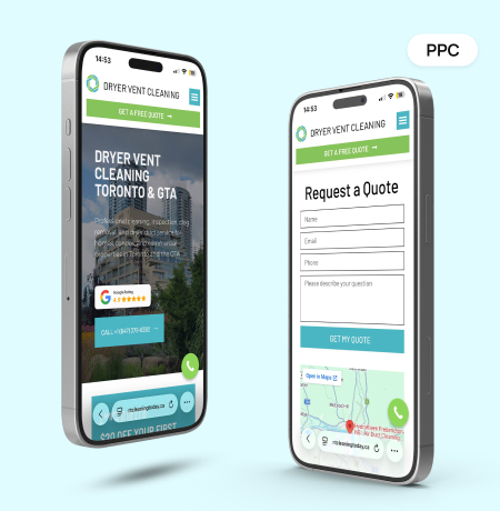 PPC management for a dryer vent and duct cleaning company