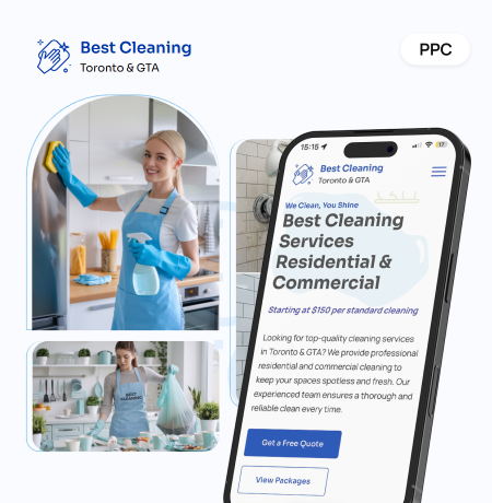 PPC management for a cleaning company in Toronto