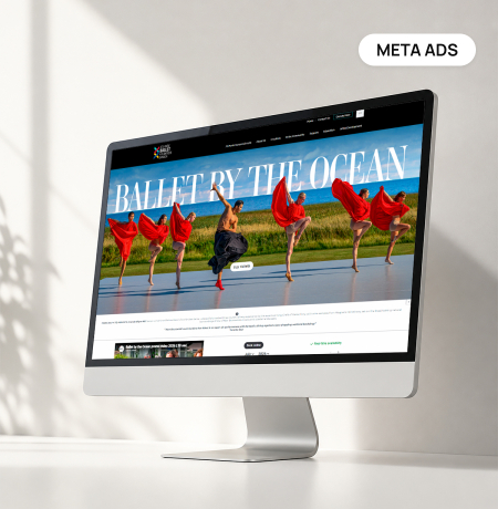 META ads campaign optimization and management for a Ballet by the Ocean show